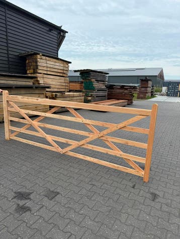 Authentieke Engelse Erfpoort – 350 cm (1-delige poort), 100 tot 150 cm, Nieuw, Ophalen of Verzenden, Hout