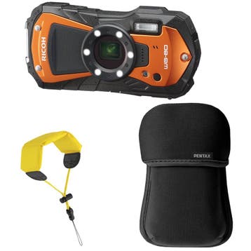 Ricoh WG-80 Orange kit met tas en drijfriem, Ophalen of Verzenden, Nieuw