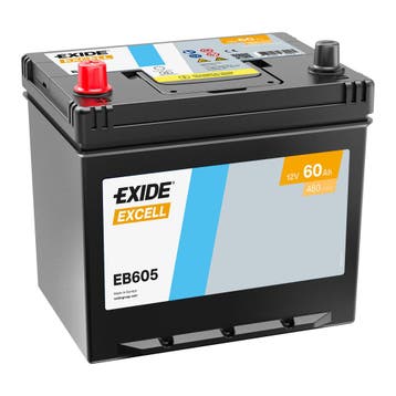 Exide Excell accu | EB605 | 12V 60Ah, Ophalen of Verzenden, Nieuw