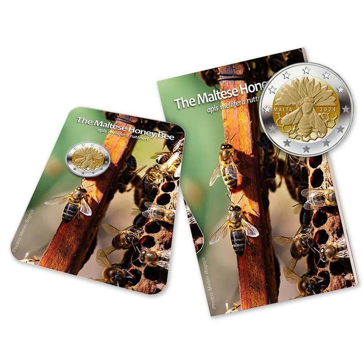 Malta 2 Euro Honingbij 2024 Coincard, Postzegels en Munten, Munten | Europa | Euromunten, Verzenden