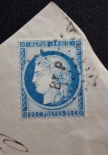 Frankrijk - 4x Oud-Frankrijk briefstukken (uit de jaren 1850, Postzegels en Munten, Postzegels | Europa | Frankrijk, Gestempeld