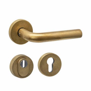 Intersteel set achterdeurbeslag rond: deurkruk Luzern met, Verzenden, Nieuw