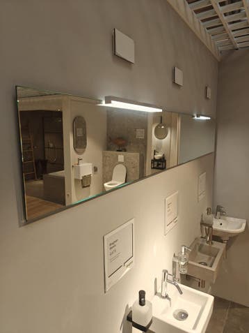 Set van 2 spiegels met spiegelverlichting - 0031, Ophalen, Nieuw, 75 tot 100 cm, Minder dan 100 cm