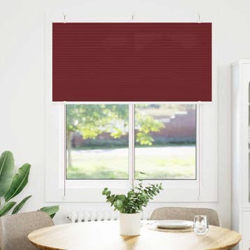 vidaXL Plissé rolgordijn 120x150cm stofbreedte 119,4cm, Huis en Inrichting, Verzenden, Nieuw, Rood