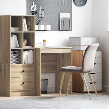 vidaXL Bureau Sonoma Eiken 60 x 50 x 76 cm, Verzenden, Nieuw