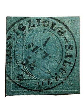 Italiaanse oude staten - Sardinië 1854/1854 - II Uitgifte,, Gestempeld