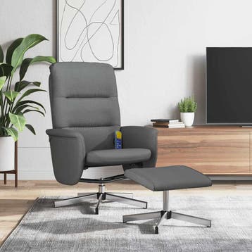 Verstelbare Fauteuil Donkergrijs - Tweedekansje - OP=OP, 75 tot 100 cm, Ophalen of Verzenden, Zo goed als nieuw, 50 tot 75 cm