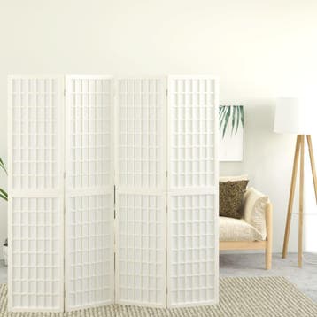 vidaXL Kamerscherm inklapbaar 4 panelen Japanse stijl, Verzenden, Nieuw