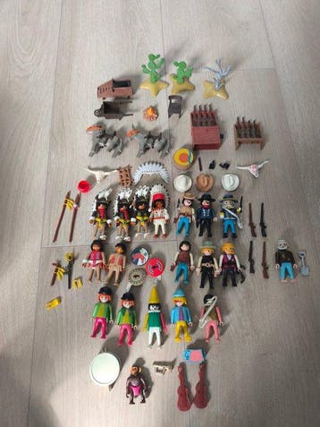 Playmobil - Speelgoed Western en indianen figuren set -