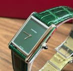 Cartier - Tank Must Green Dial - 4323 - Unisex - 2024, Sieraden, Tassen en Uiterlijk, Horloges | Heren, Nieuw