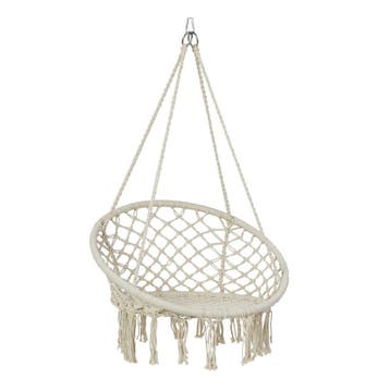Hangstoel beige - boho stijl - stoel om op te hangen - max, Verzenden, Nieuw