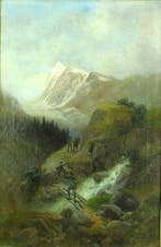 Wladimir Jettel (1843-1910) - Begegnung der Jäger, Antiek en Kunst