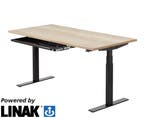 Linak DL6ic elektrisch zit/sta bureau, 160x80cm, Overige plaatsen, Ophalen of Verzenden, Nieuw in verpakking, Bureau