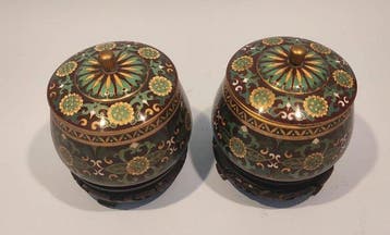 dekselvaas - Emaille, cloisonné - China - China (Zonder