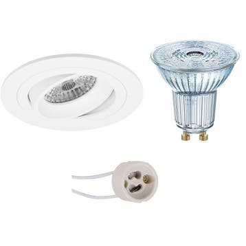 GU10 Inbouwspot Set - Mat Wit - Inbouw Rond - Dimbaar -, Huis en Inrichting, Lampen | Spots, Metaal of Aluminium, Nieuw, Ophalen of Verzenden