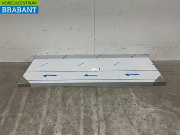 RVS Wandschap schap 130 x 50 cm Horeca, Ophalen of Verzenden, Gebruikt