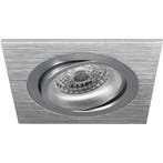 GU10 Inbouwspot Set - Mat Zilver - Inbouw Vierkant -, Metaal of Aluminium, Nieuw, Ophalen of Verzenden, Led
