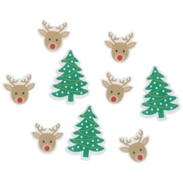 Wilton Ouwel Decoratie Rendier & Kerstboom Set/9, Verzenden, Nieuw