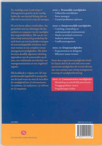 Communicatieve vaardigheden / Leiderschap & Management / IV, Verzenden, Zo goed als nieuw, D.A. Whetten