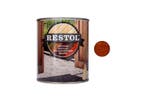 Restol Restol houtolie zijdeglans 1 liter, bruin, Doe-het-zelf en Verbouw, Verf, Beits en Lak, Verzenden, Nieuw