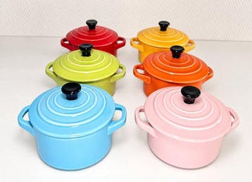 Style Le Creuset - Braadpan (6) - Geglazuurd keramiek
