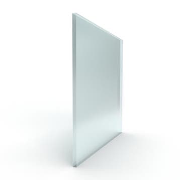 Enkel glas gehard blank melkglas 6 mm geslepen, Ophalen of Verzenden, Nieuw
