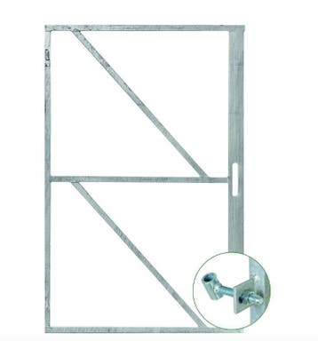 Poortframe 200x100 cm metaal met slotkast en 2 stelscharn..., Ophalen of Verzenden, Nieuw