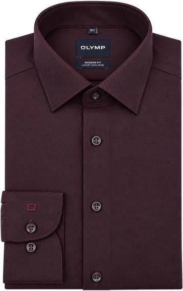 Olymp Luxor Overhemd Bordeaux maat 41 Heren, Verzenden, Nieuw, Rood, OLYMP