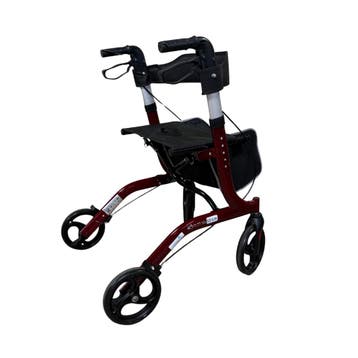 Gebruikte Excel EZ Lite Rollator Bordeauxrood | Tweedehands, Diversen, Ophalen of Verzenden, Gebruikt