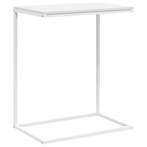 Hoektafel wit bewerkt hout | retourdeal 45% korting, Huis en Inrichting, Nieuw, 60 cm of meer, Hout, 55 tot 75 cm