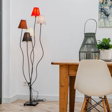 Qazqa vrijstaande design vloerlamp Melis, 5-lichts, Ophalen of Verzenden, Nieuw in verpakking, Verlichting