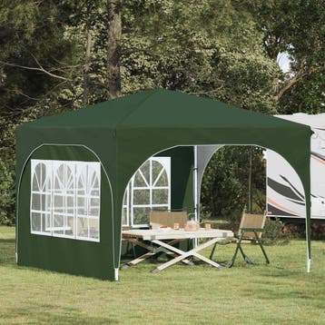 vidaXL Pop-up partytent 290 x 290 x 245 cm Groen, Tuin en Terras, Partytenten, Verzenden, Nieuw, Partytent