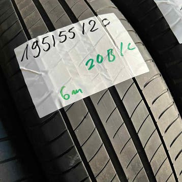 2 x Michelin Primacy 3 195-55-20 Zomerbanden 6mm, Gebruikt, Ophalen of Verzenden, Band(en), Personenwagen