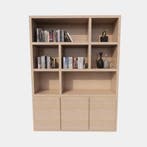123Kast - Vakkenkast Manhattan 03 - 180x40x240H cm - eiken f, Verzenden, Nieuw