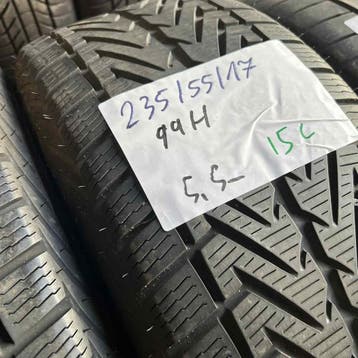 2 x Vredestein Wintrac Xtreme 235-55-17 Winterbanden 5,5mm, Gebruikt, 17 inch, 235 mm, Band(en)