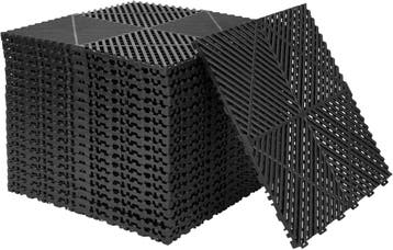 petour garagevloertegels PP 40x40 cm 20 stuks 3,2 m² zwart, Verzenden, Nieuw