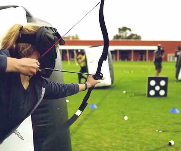 Archery Tag - Boogschieten op elkaar - Paintball, Hobby en Vrije tijd, Feestartikelen | Verhuur, Nieuw, Ophalen of Verzenden