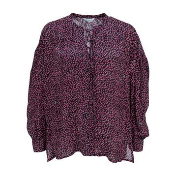 Frogbox • zwarte hartjes blouse • S, Princess goes Hollywood, Verzenden, Zwart, Nieuw