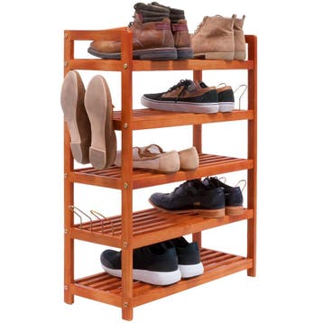Schoenenrek Bruin Acaciahout 75x26x82cm (Meubelen), Verzenden