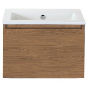Frozen Badmeubelset 60 cm - Greeplijst in Kleur - Honey -, Ophalen of Verzenden, Nieuw