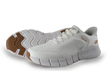 Skechers Instappers in maat 42 Wit, Skechers, Verzenden, Zo goed als nieuw, Wit