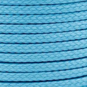 1 meter sieradenkoord c.a. 4 x 3mm kleur River Blue, Ophalen of Verzenden, Nieuw, Draad
