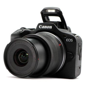 Canon EOS R100 + RF-S 18-45mm Spiegelloze camera, Nieuw
