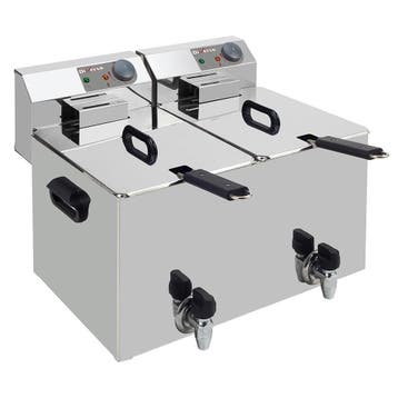 Diverso by Diamond Friteuse | Elektrisch | 8+8L | 0°C/180°C, Ophalen of Verzenden, Nieuw in verpakking