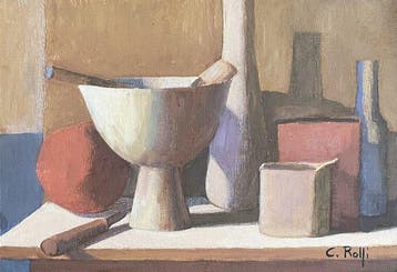 Claudio Rolfi (1960) - Composizione ( omaggio a Morandi)