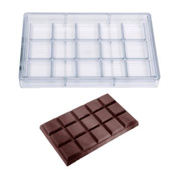 Chocolademal Chocolate World Tablet 1kg (15vak) 250x160x25mm, Verzenden, Nieuw