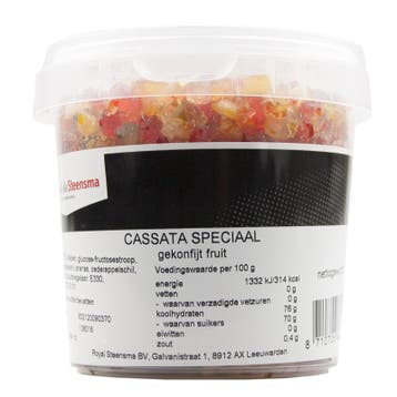 Royal Steensma Gekonfijte Cassata Speciaal 4x4mm 475g, Verzenden, Nieuw