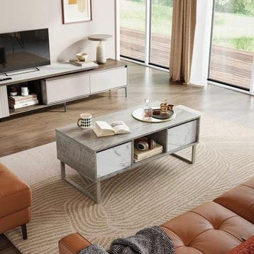 2dekans | Niceey Salontafel met Lade - Koffietafel -, Huis en Inrichting, Tafels | Eettafels, Ophalen of Verzenden, Zo goed als nieuw