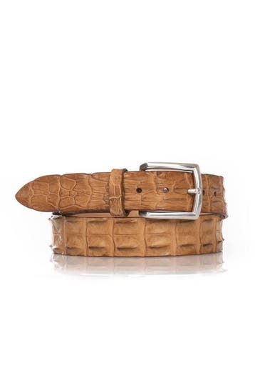 Exclusieve Riccamente Croco riem cognac bruin Aanbieding, Bruin, Verzenden, Echt leder, Riccamente Milano