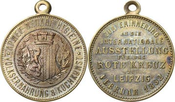Brons medaille 1892 Leipzig, Verzenden